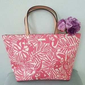 NWOT Kate Spade Palm Grant Street Jules Coral Tote